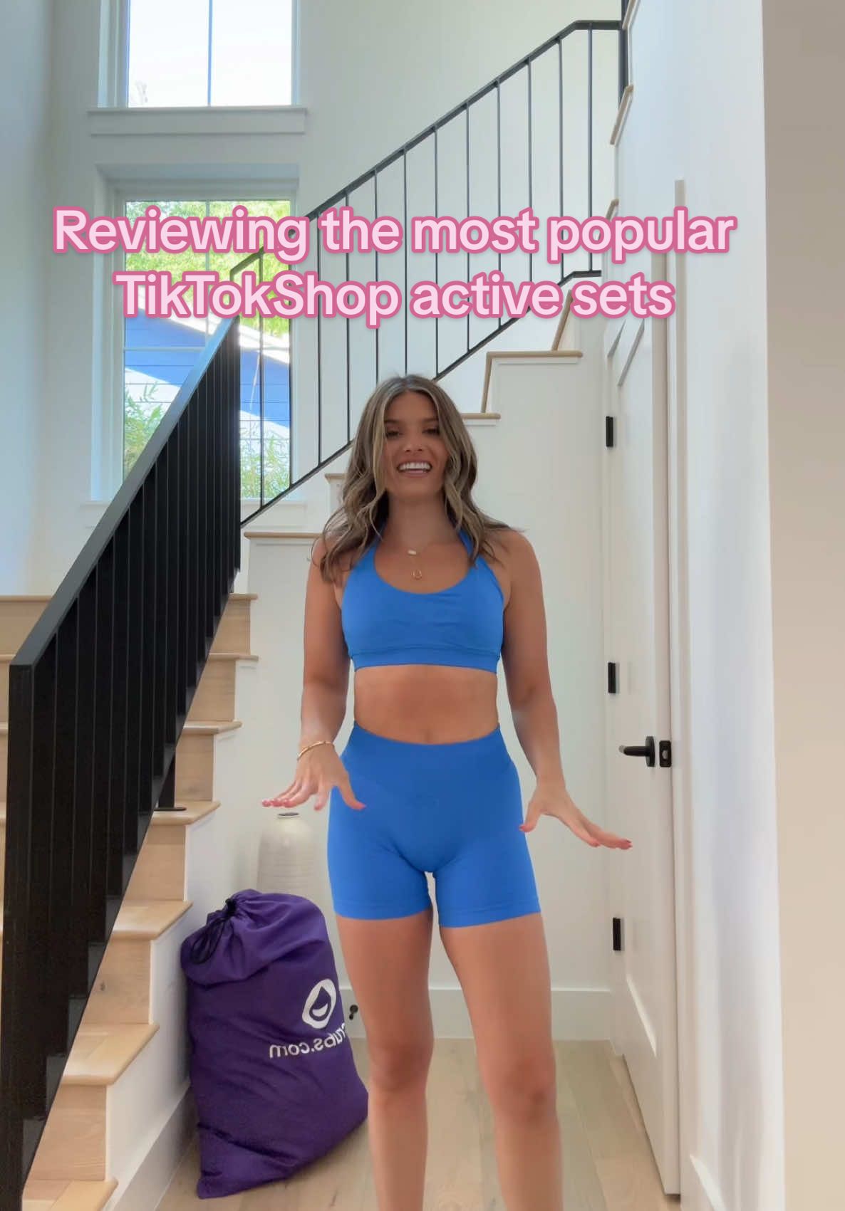 I bought all of these sets so you don’t have to - my HONEST review of all of TikTokShop’s most popular active sets. I m genuinely so shocked and impressed!! The pink flare set is a bit sheer & the green set runs slightly small otherwise everything is great! 