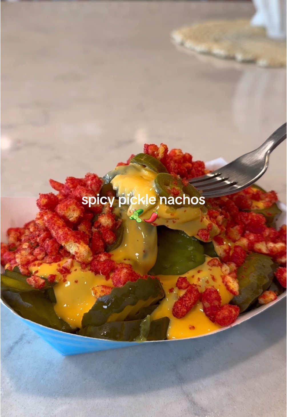spicy pickle nachos 🌶️🥒 #trending #viral  