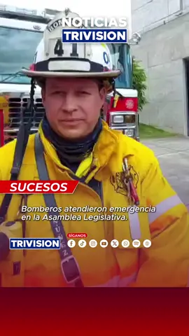 🔴 #NoticiasTrivisión | Alexander Núñez, de la Estación de Bomberos Metropolitana Norte, confirmó la atención de un incidente ocurrido en la Asamblea Legislativa tras un corto circuito registrado en el edificio. La situación fue controlada rápidamente por el personal de bomberos, sin que se reportaran personas heridas ni daños mayores.