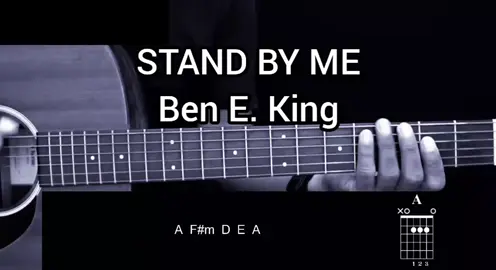 STAND BY ME - Ben E. King Instrumen gitar karaoke, chord gitar mudah, dan lirik lagu. #fyp #song #musik #coversong #cover #karaoke #gitar #instrument #slow #pop #menyalaabangkuh🔥 #vibes 