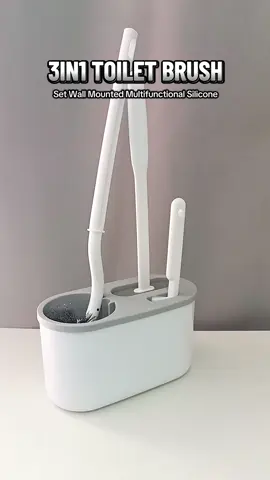 Sincecu Toilet Brush 3 in 1 Set Wall Mounted Multifunctional Silicone#toiletbrush #3in1toiletbrush #toiletbrushset #fyp #tiktokmademebuyit #TikTokShop 