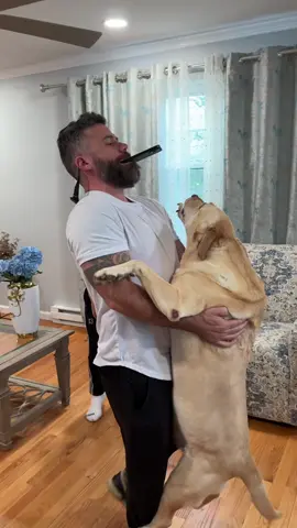 La carita de Maggie 🥰 Esta tendencia no es recomendable con mascotas grandes 🤣😍