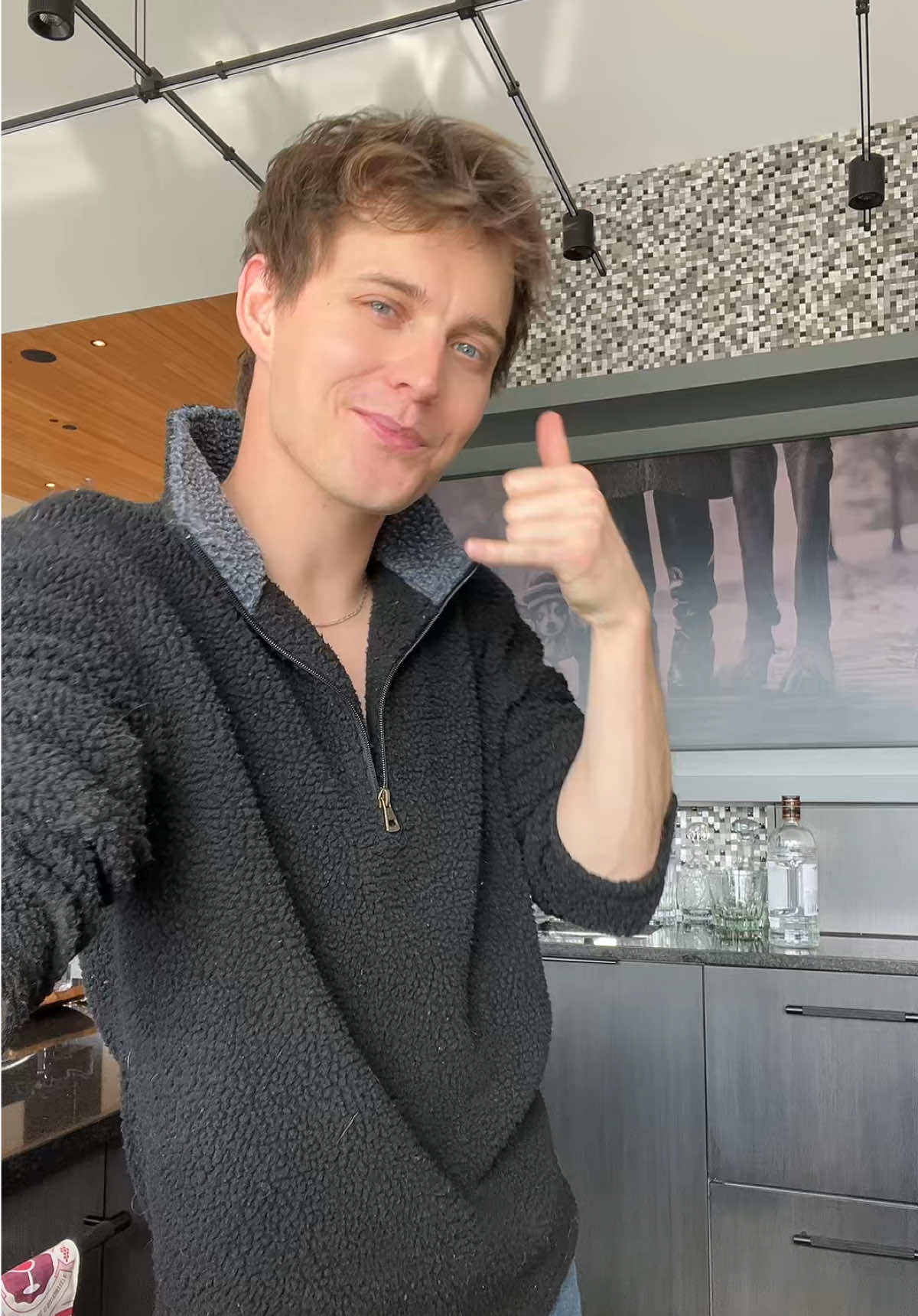 Hit the club and throwing it back 