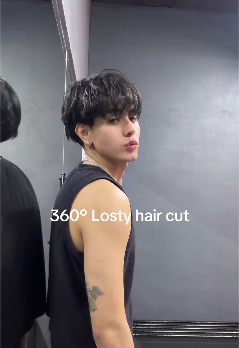 360 de mi corte de cabello 🙄#hairstyle #losty #haircut #bts #darkboy 
