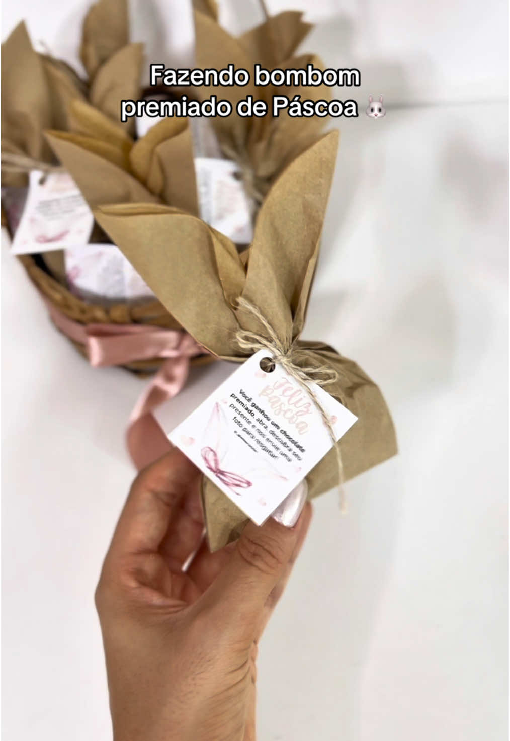 Nosso bombom premiado de Páscoa 🐰💗  #lojaonline #brinde #empreendedorismo #embalandopedido