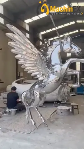 Tác Phẩm Điêu Khắc Con Ngựa Trong 12 Con Giáp Bằng Thép Không Gỉ – Nghệ Thuật Trang Trí Đẳng Cấp Từ Machinex Việt Nam  #ironart #machinexvietnam #Metal #artist #Stainless #handiwork #viral #viralvideo #dieukhac #trangtritieucanh