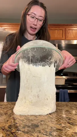 Yeah it was gone in 2 days. Cant wait to make another!!!! What loaf should i make next? 100 grams starter  350 grams filtered warm water  500 grams bread flour  10 grams salt  1 stick COLD unsalted butter  I baked it at 500 for 23 minutes, then removed the lid and baked for 8 minutes at 450 I got this recipe from @Chelsea Field 🍞!!! #sourdoughbread #breadmaking #croissantsourdough #chocolatechipcroissantloaf #homemadesourdough 