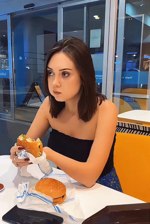 My gf looks more protective of her food 👧 #tiktok #funny #fyp #usa #happy #gf #girlfriend 