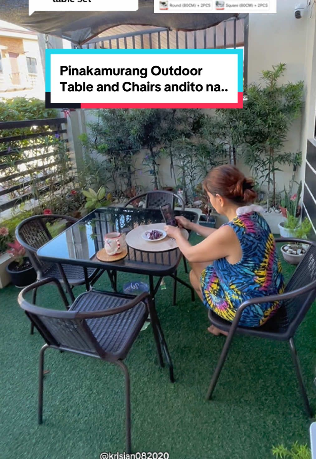 Replying to @Melgeneblazo matibay, maganda and legit pa iyong shop! Pinakamura na yan sa mga na inquire ko #outdoorchair #outdoortable #outdoortableandchair #table #chairs #settable #setchair #krisian082020 
