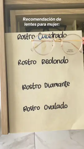 Dinos qué tipo de rostro tienes y te diremos que lentes usar. 🙌🏼👁️ #morelia #lentes #miopia #astigmatismo #optica #optica #saludvisual #vision #viral 
