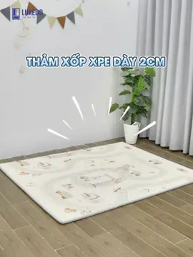Thảm xốp XPE tập bò cho bé dày 2cm, dày dặn êm ái, chất liệu an toàn, chắc chắn sẽ khiến ba mẹ hài lòng🥰 #tham #thamxop #thamxopchobe #thamxoptraisan #thamtraisan #thamtraisanchobe 