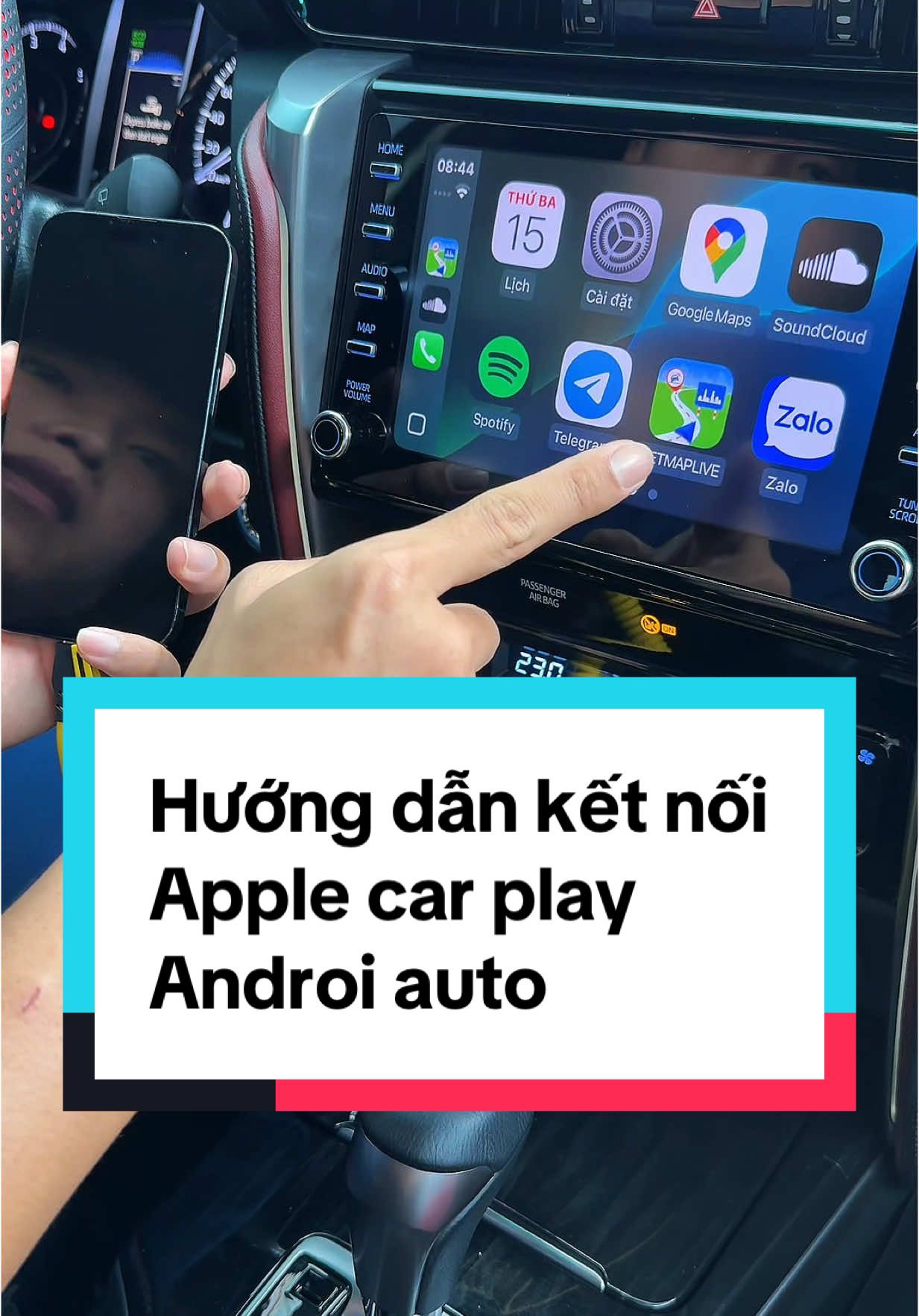 Hướng dẫn kết nối Apple car play #capsacnhanh #capsac4in1 #daysac4in1 #daysacnhanh4in1 