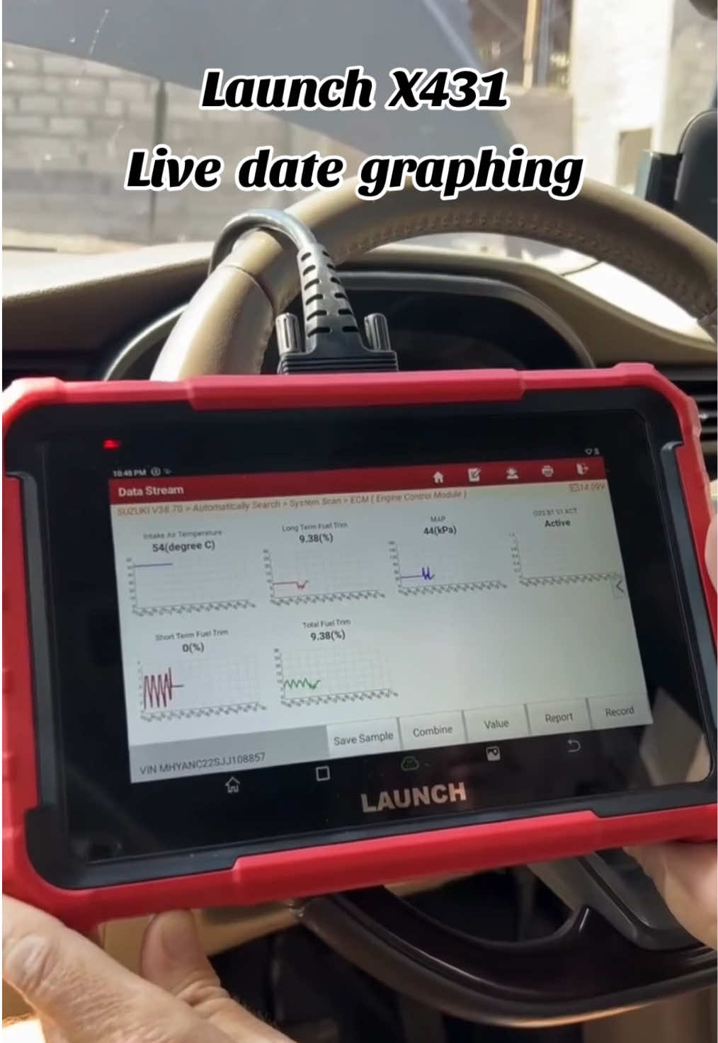 Live date graphing with Launch X431 Diagnostic #launchx431 #diagnose #automotive #livedate #cartools #diyrepair #obdscanner #mechanictools #workshoptools #launchscantool 