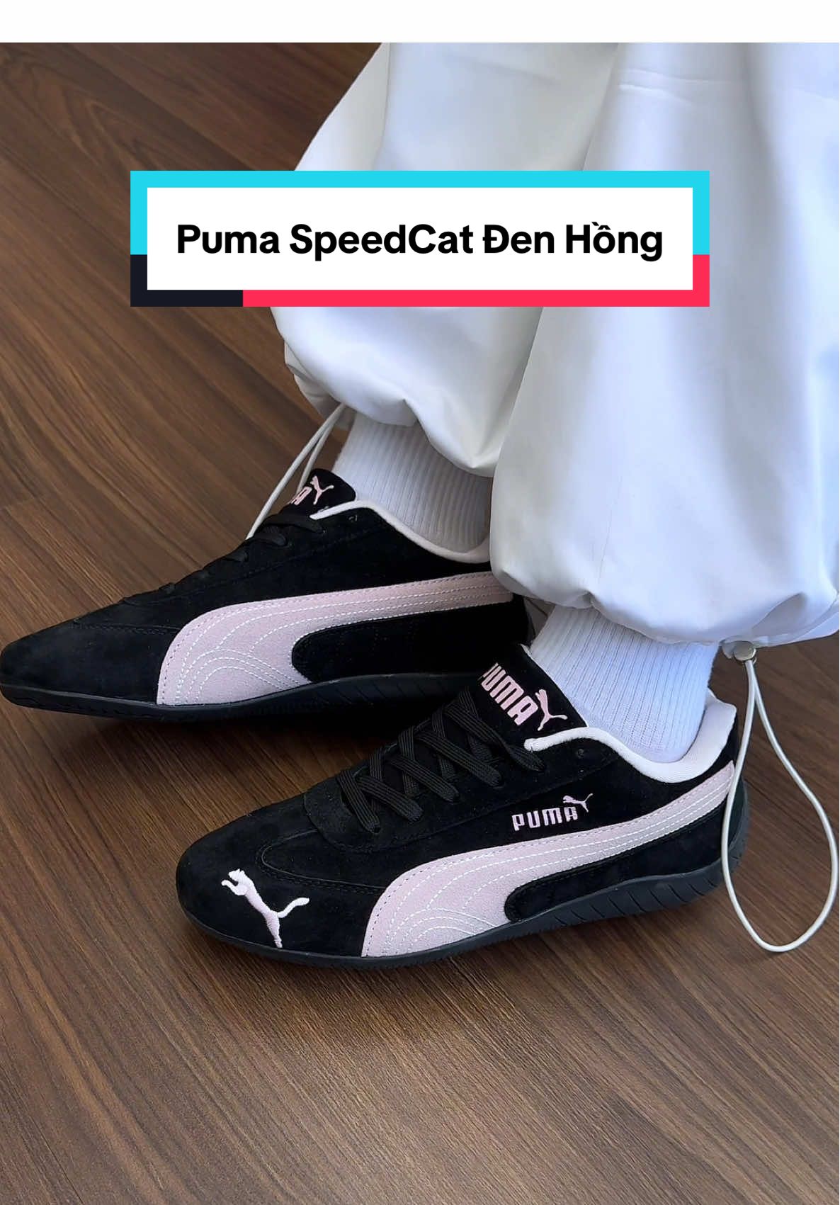 Puma SpeedCat Đen Hồng #sneakerlagiay #sneakernhatrang #sneaker #trending #viral #viraltiktok #xuhuong #fyppppppppppppppppppppppp #fyp 