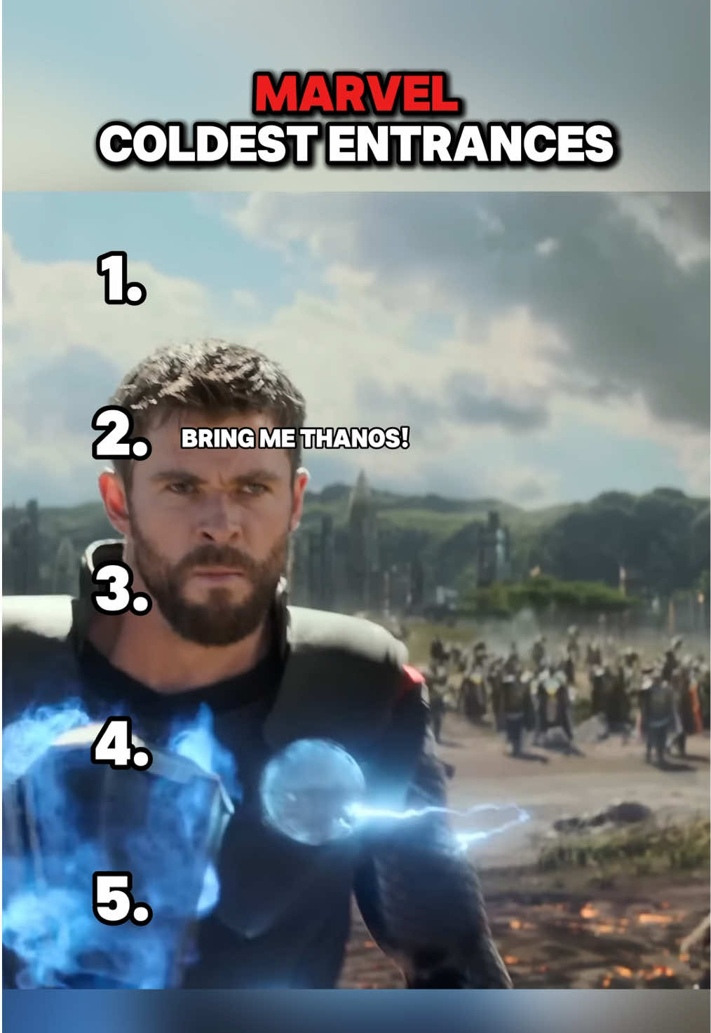 Marvel Coldest Entrances 🥶 #mcu #marvel #thor #ironman #captainamerica #avengers #blackpanther #chadwickboseman #robertdowneyjr #chrishemsworth #fyp 