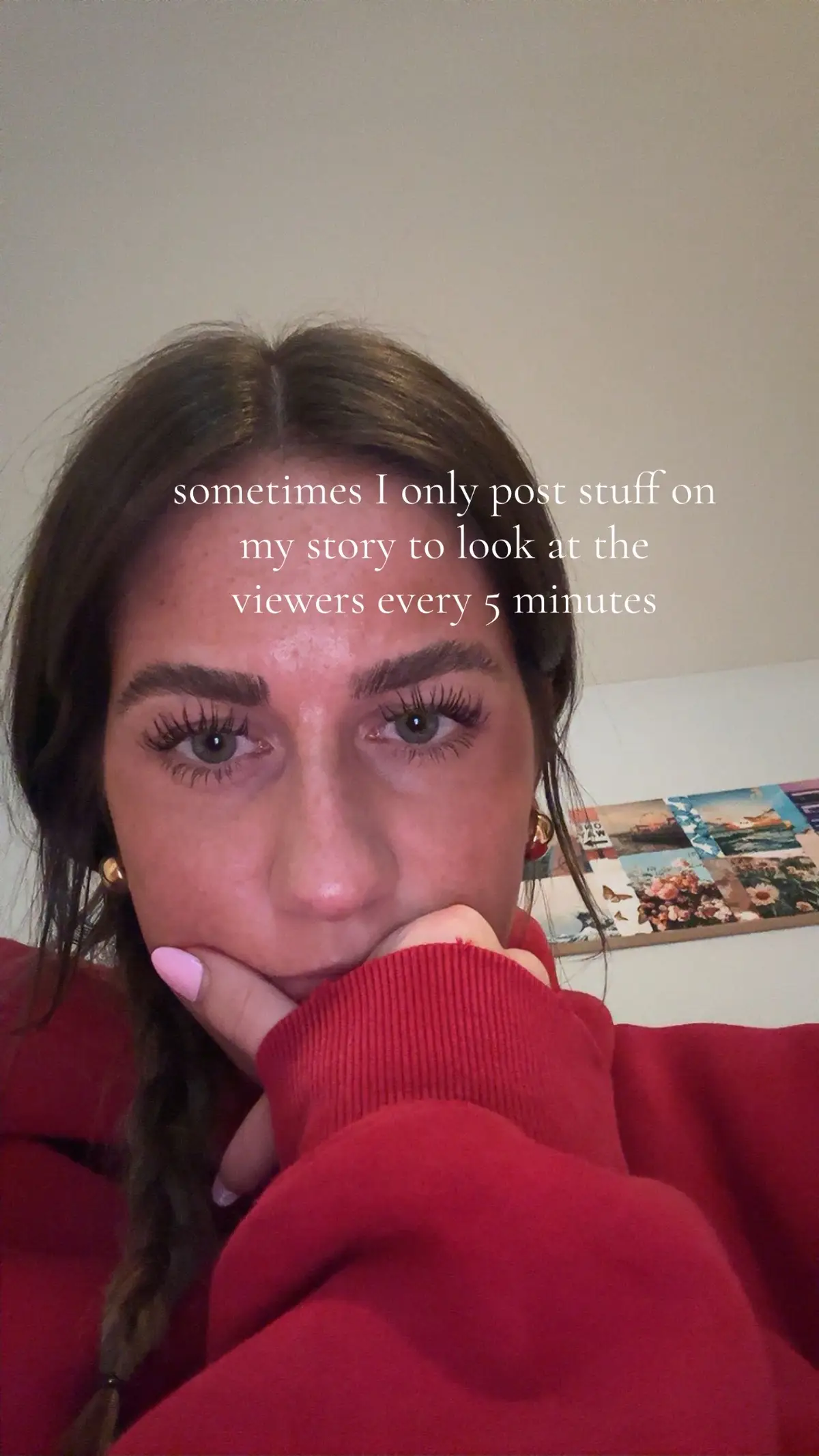 Like hi are you viewing my stuff🤣 i might be insane but i am just a girl 