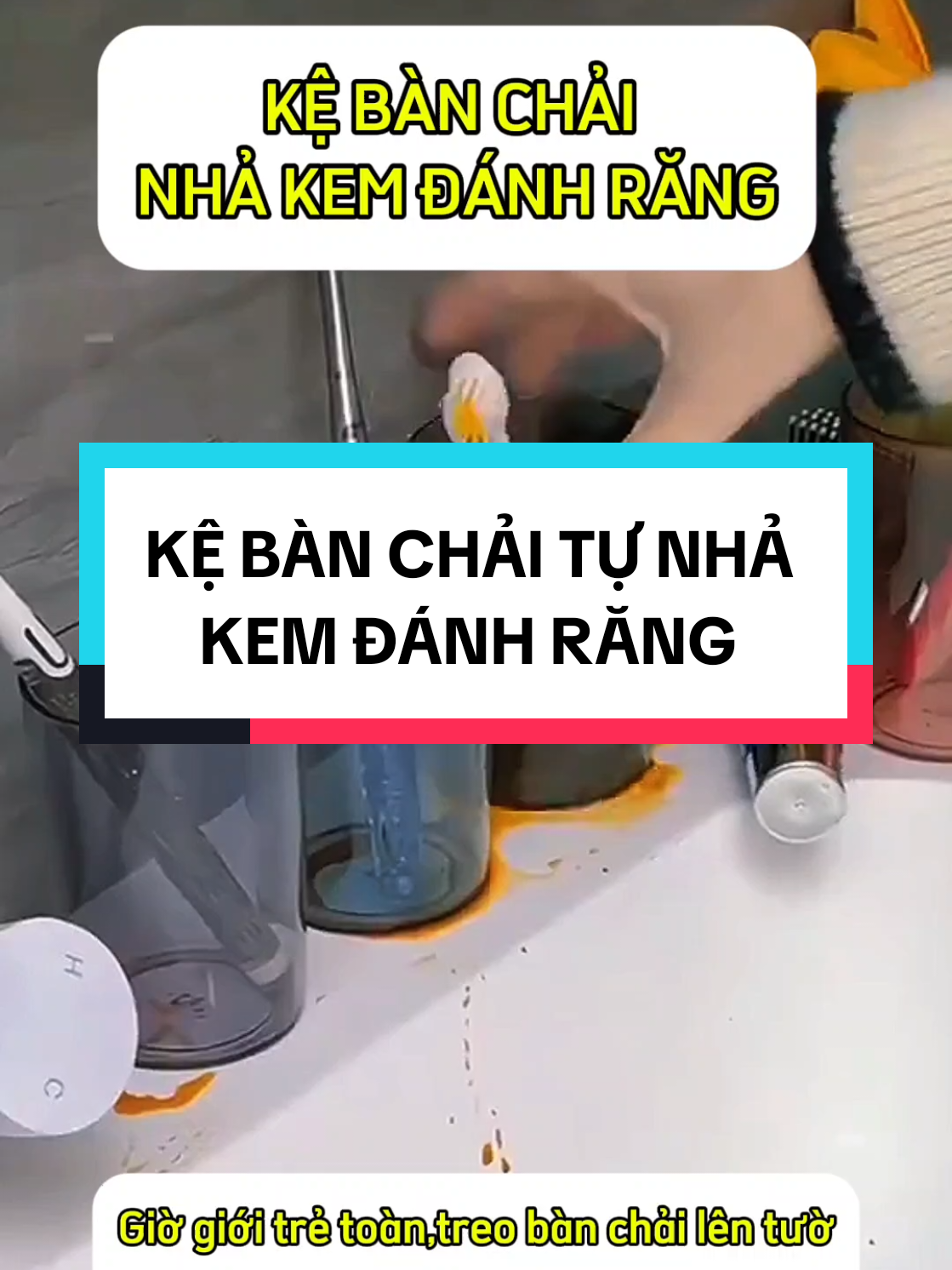 Kệ để bàn chải đánh răng kèm dụng cụ lấy kem Dính răng tự động thông minh, giá treo 4 cốc Dễ dàng dán tường, dùng cho nhà tắm ---------- MUA HÀNG TẠI TRANG TRƯNG BÀY ---------- 223 STORE ĐỒ GIA DỤNG #223STORE  #dogiadung   #xuhuong   #Kebanchaidanhrang   #donhatam 