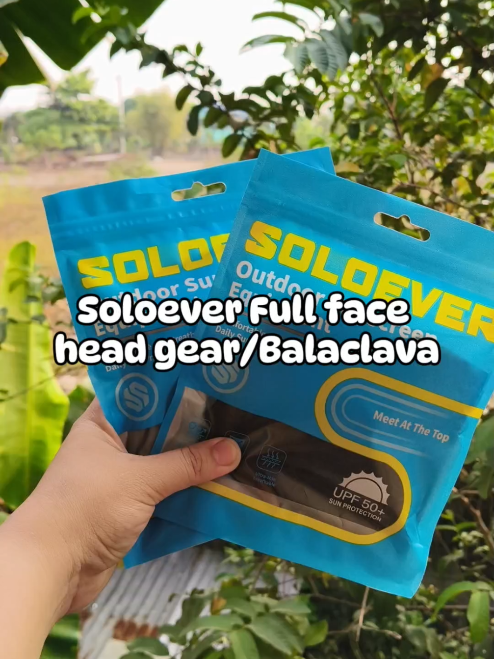 Soloever full face head gear/ Balaclava  ✅UPF50+ ✅Ice silk material ✅Comfy, Breathable and stretchable  #balaclava #fullfacemask #motorcyclemask #headgear #rideressentials #hikinggear  #soloever 