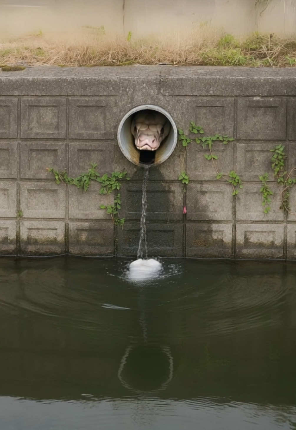 Is this real? #snake #bigsnake #whitesnake #creature 