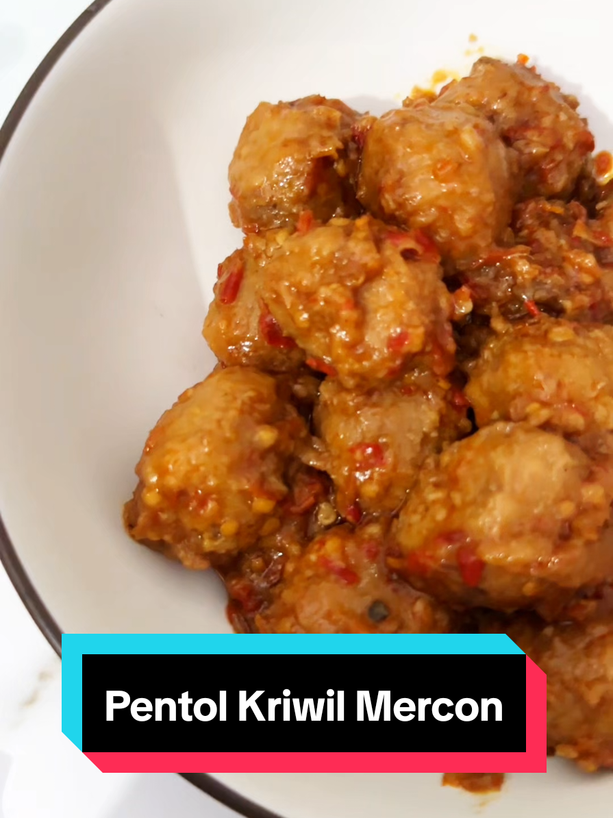 Pentol kriwil mercon dari bolo sego #bolosego #laukinstan #pentolkriwilmercon #pentolpedesmercon #laukmakan 