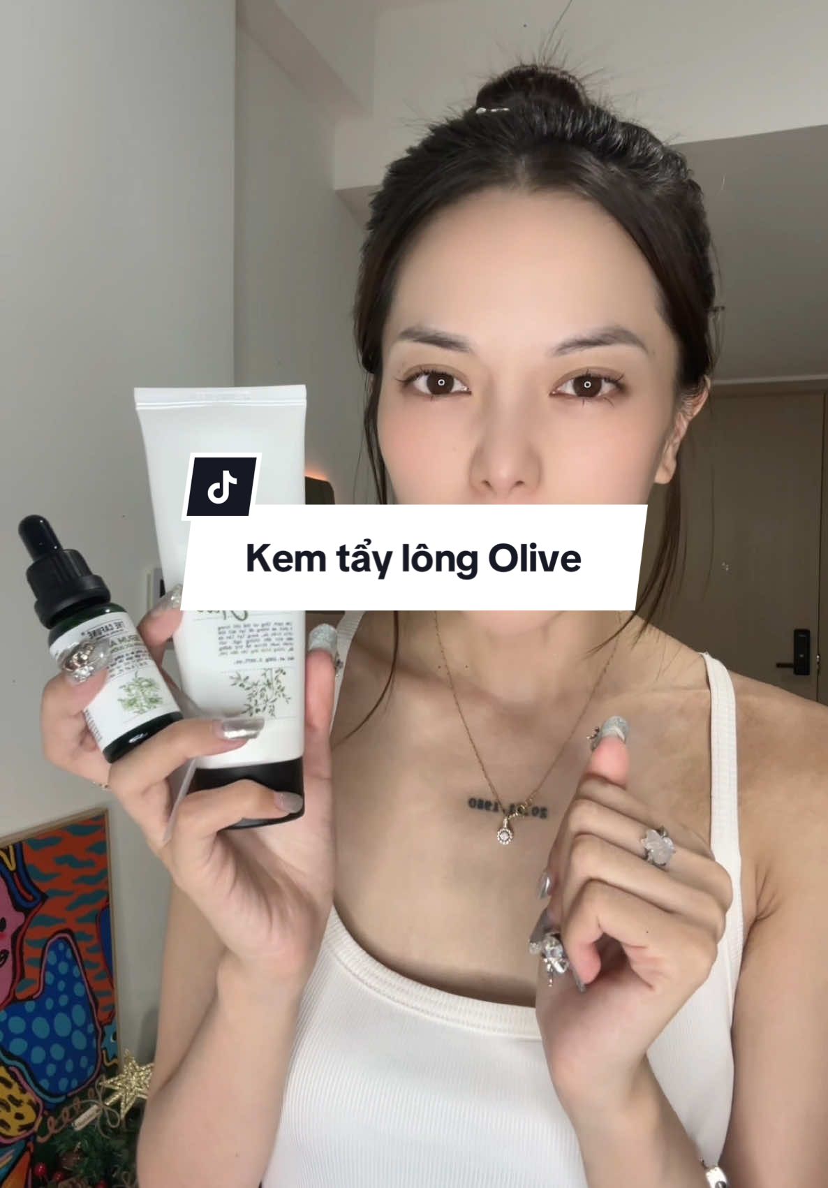 Da trắng lên nhờ tẩy lông là có thiệt á #fyp #thecafune #kemtaylongolive 