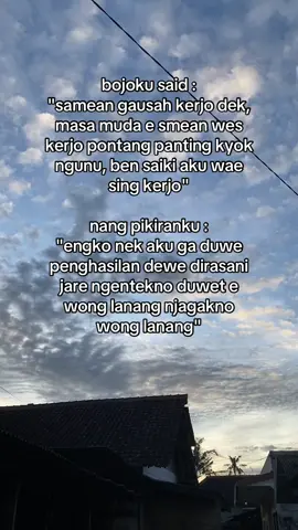 akeh sitik kudu duwe penghasilan dewe 😄🙌 #storyhidup #reels #reelsfypシ #masukberanda #xybca #kehidupan #wongsepele 