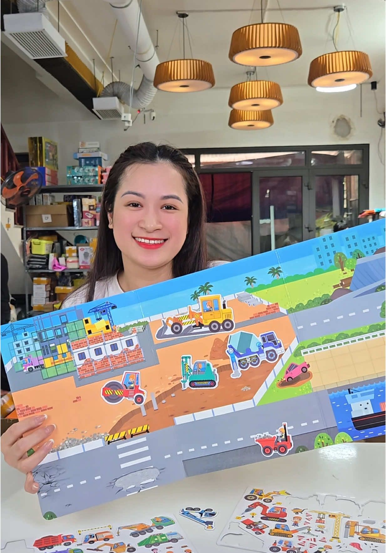 Bóc dán nam châm Cho bé vui chơi thỏa thích mẹ chẳng phải lo phải đi dọn nhà ##cohoaidochoi##bocdannamcham##bocdanthongminh