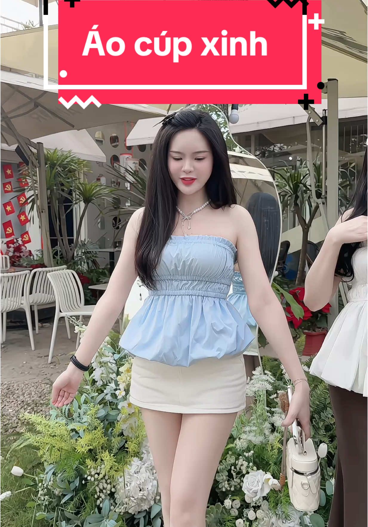 Áo dáng cúp xoè bí dễ thương #champhan #review #champhanriview #áo #aodangcup #aocupngang #thoitrangnu 