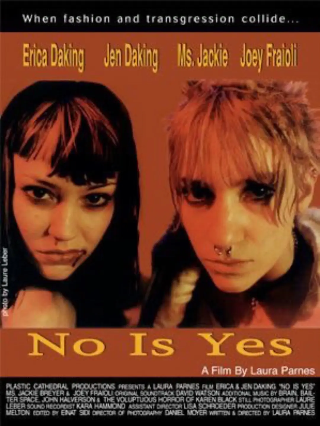 Shown at The Spectacular Optical, Threadwaxing Space, New York City, Miami Museum of Contemporary Art, Miami. No Is Yes examines the inevitable co-option of counter culture through two teenage girls that accidentally ki11 and mut!1ate their favorite rockstar. It is inspired by MTV’ s habitual use of experimental film and video techniques to render elaborate ads for their specialized product—the pop star. !FAKE EVERYTHING! #noisyes #noisyes1997 #lauraparnes #fyp #viral #xyzbca #foryoupage #90s 