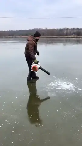 Filling a frozen lake with air - Read more interesting things here: Don't miss out on this meaningful gift for Mother's Day: https://amzn.to/4iiP8Zf #interesting #trending #damnthatsinteresting #awesome