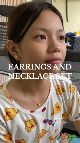 guys 118 pesos niyo lang mabibili yan set na po earrings and necklace na po #earringsandnecklace #earringandnecklaceset #earrings #necklace #fyp 