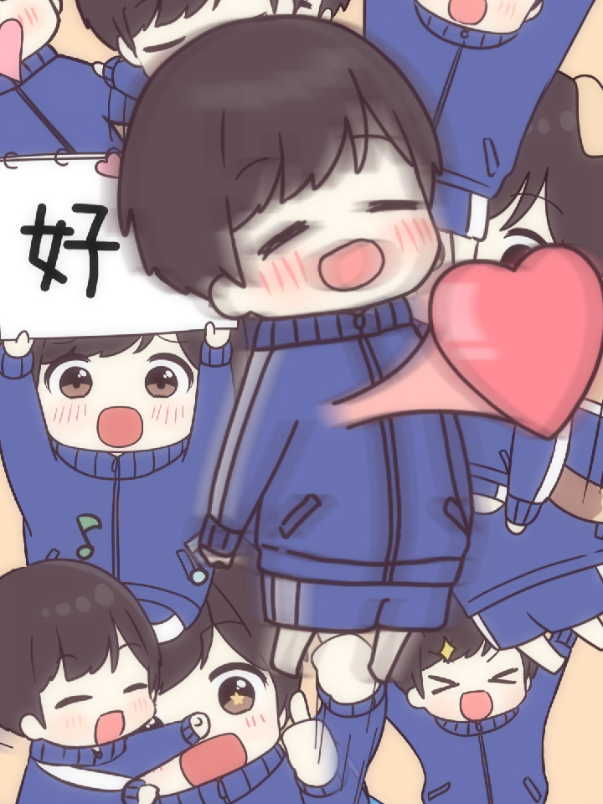 顔に出ないときの頭の中は、、🙈 #ジャージカップル  #ジャージちゃん  #ジャージくん  #anime  #animation 