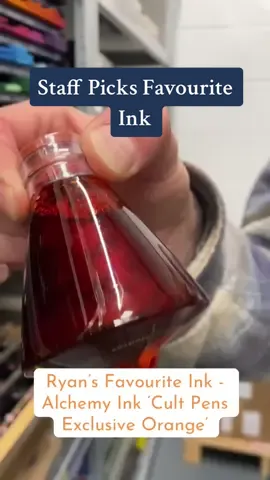 In honour of our 5 for 4 ink offer starting today we thought we’d ask the team what their favourite ink colours are. First up is Ryan from operations and we can see exactly why he likes the Alchemy bottles!  ##behindthescene##bts##warehouse##ink##fountainpenink ##stationery##stationeryaddict