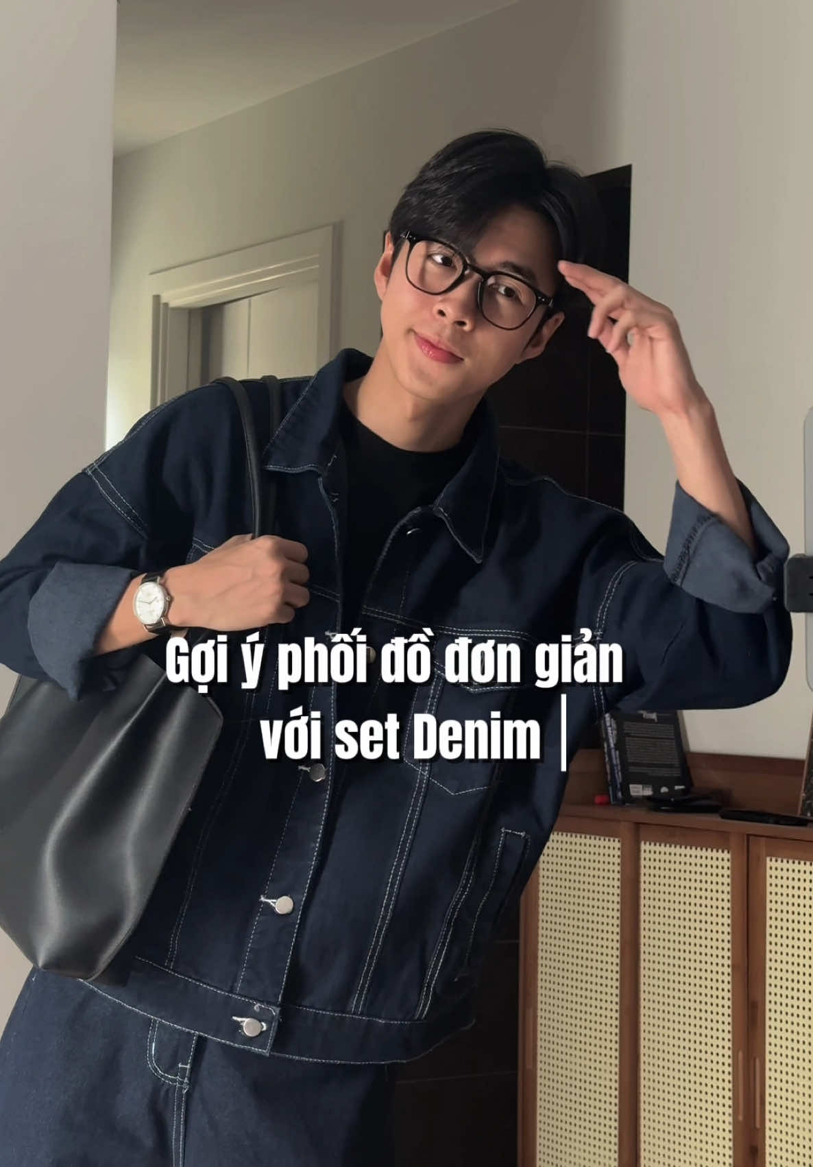 Gợi ý phối đồ đơn giản với set Denim #outfitideas #goiyphoido #phoidonam #outfit #LearnOnTikTok 