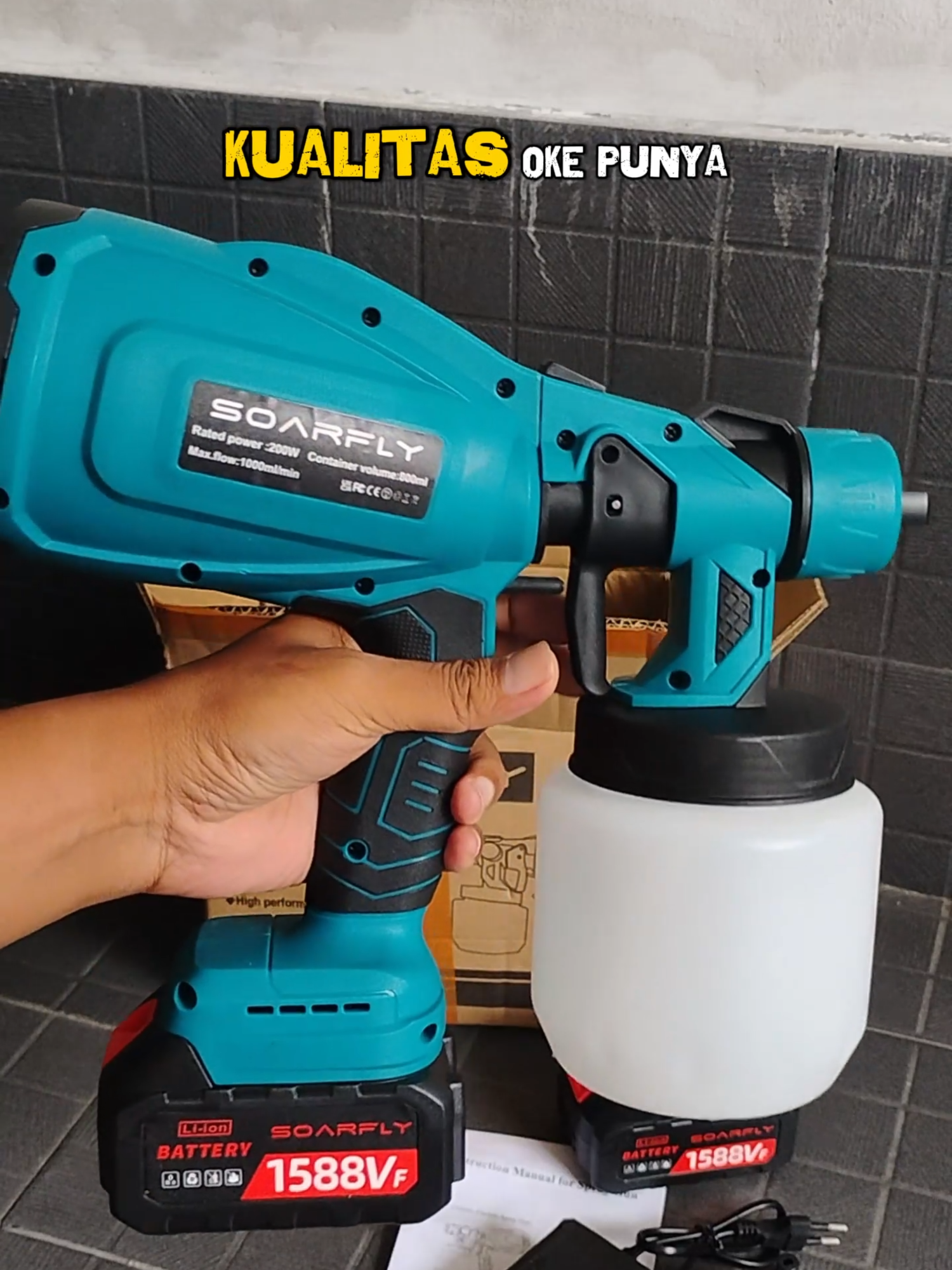 alat cat semprot elektrik menggunakan baterai #alatcatsemprot #alatcat #alatcatbaterai #alatsemprotcat #spraygun #spraypaint #spraypainting #semprotancat #catsemprot #spraygunelektrik #soarflyspraygun #elektronikahobi