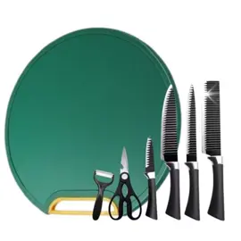 Kit Tábua Premuim Com Kit 6 Pecas de Facas de Corte Antibacteriana À Prova De Mofo 30cm Com Suporte#praticidade #utilidadesdomesticas #cozinha #cozinhaorganizada 