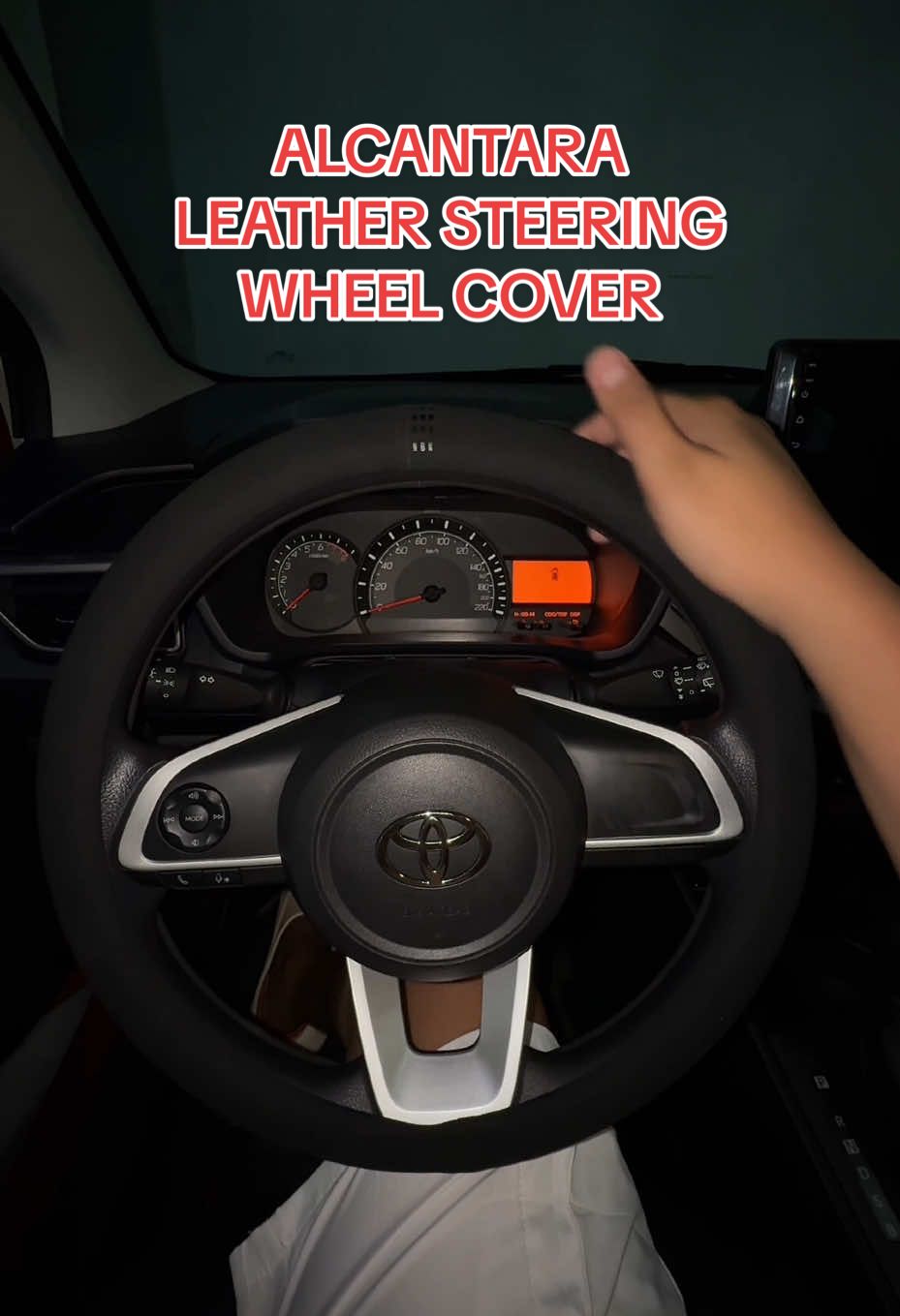ALCANTRA ULTRA THIN STEERING WHEEL COVER - GAWA SA LEATHER AT MAKAPIT TALAGANG HAWAKAN #steeringwheelcover #alcantara #leather #wigogcvt2025 #wigo #fyp #capcut 