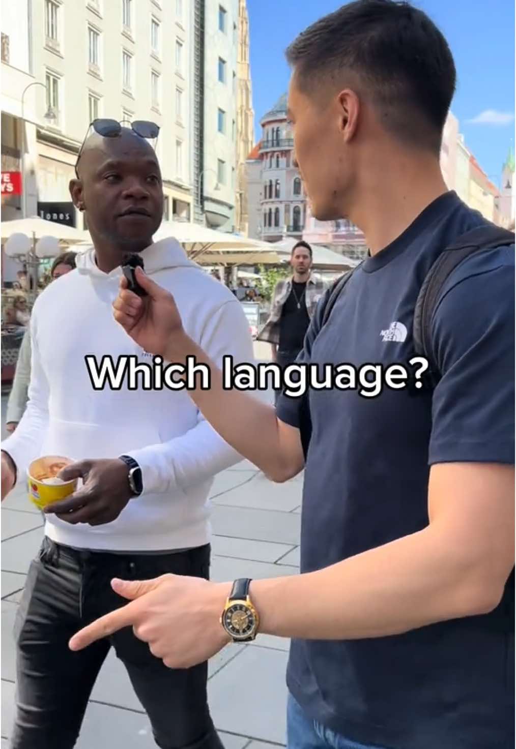 THIS MAN SPEAKS 8 LANGUAGES 🤯 . He speaks in total Sitswana, Portuguese, Zulu, Sepedi, Shangani, Setswana, English, French 🤯 . 🇧🇼🇿🇦🇲🇿🇬🇧🇵🇹🇧🇷🇫🇷 . #africa #african #japan #portuguese #portugal #french #france #zulu #sitswana #shangani #sepedi #setswana #vienna 