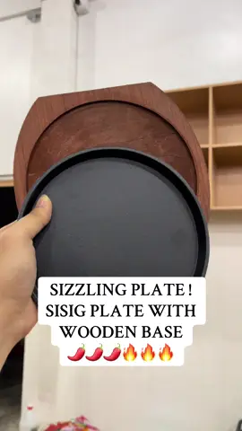 SIZZLING PLATE ! SISIG PLATE WITH WOODEN BASE  🌶️🌶️🌶️🔥🔥🔥
