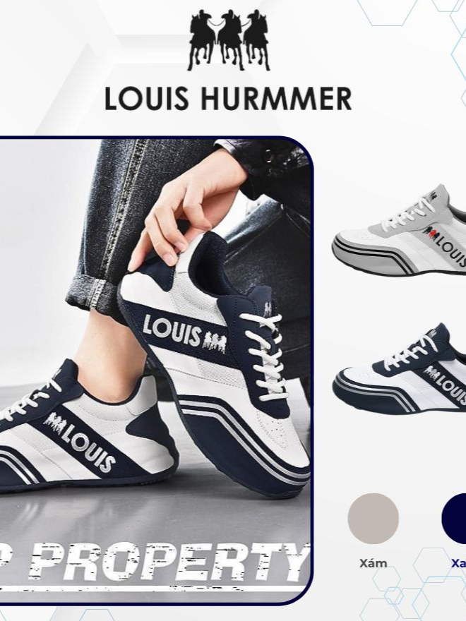 Giày thể thao nam nữ cao cấp Louis Hurmmer #giaythethao #giaysneaker #giaynam #fashionstyle #louishurmmer