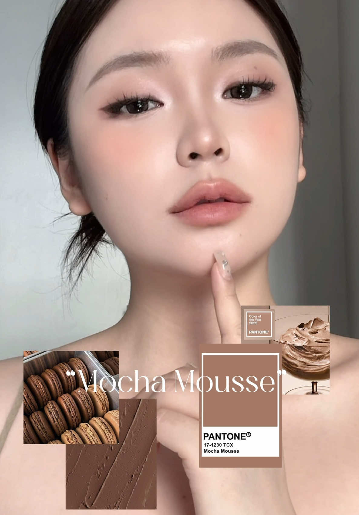 Makeup tone Mocha Mousse - color of the year 2025 ☕️🤎 #REDCHAMBER #CLEANBEAUTY #beauty #makeup #makeuptutorial #BeautyTok #goclamdep @RED CHAMBER VN 