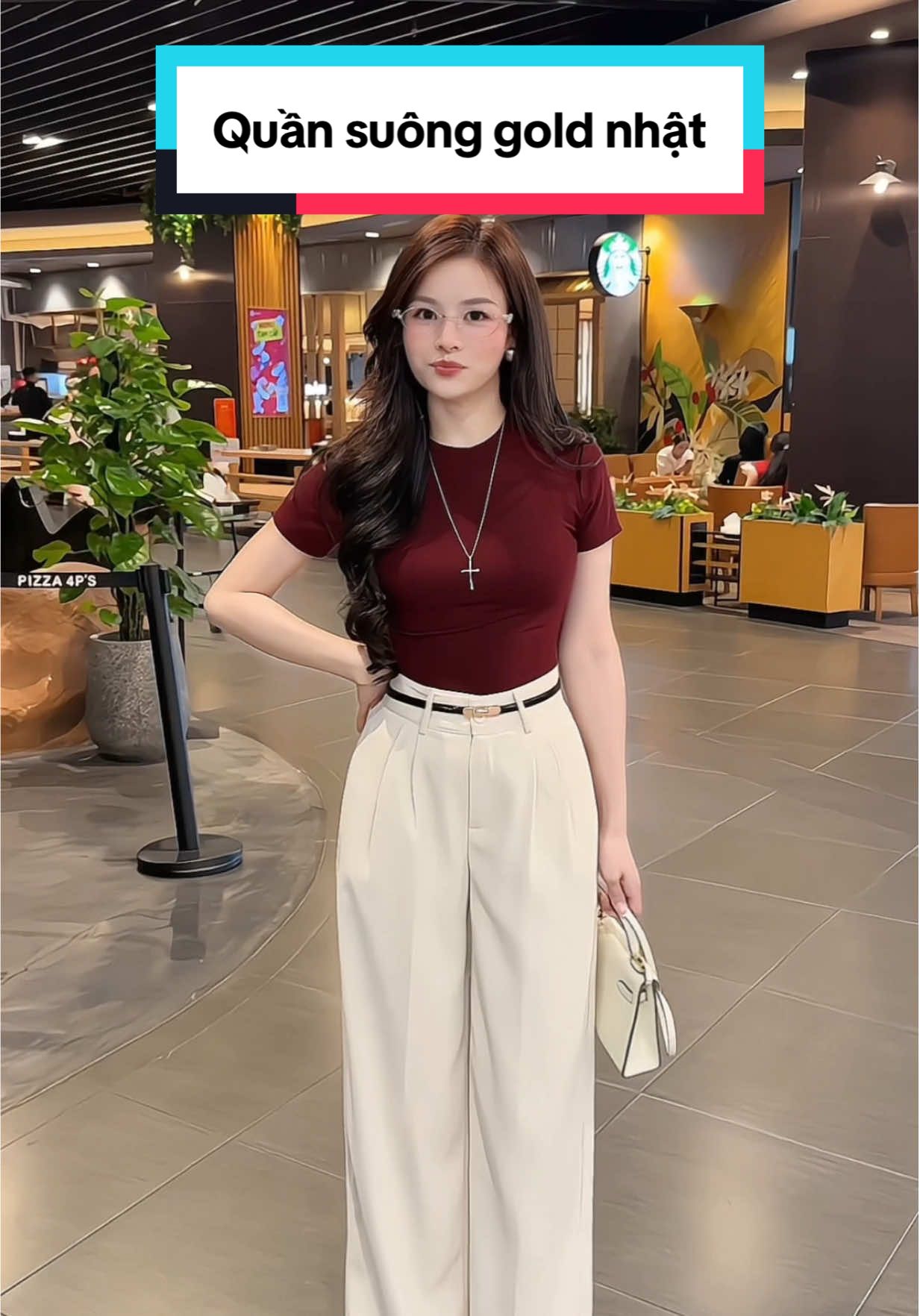 Quần suông vải gold nhật tôn dáng #quansuong #quanongrong #quancongso #quannu #quandainu #quansuongnu #quancapcao #phoidoxinh #duyenrungrinh 