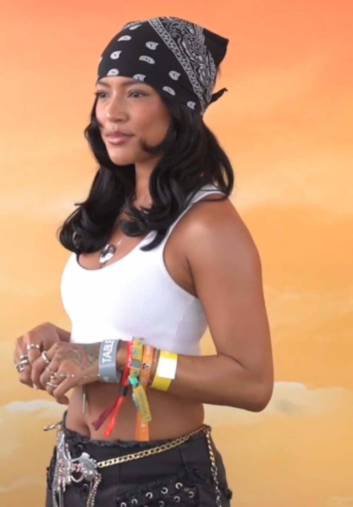 Karrueche Tran at the Revolve Festival #festivalseason  #global  #KarruecheTran #RevolveFestival2025 #africancelebsglobal 