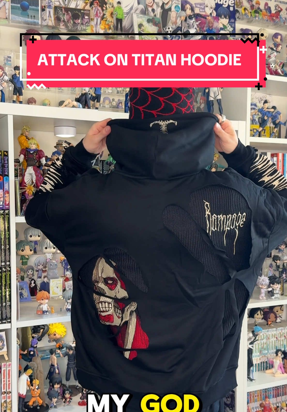 Anime Streetwear from @SORA CLOTHING | sora clothing review! This crazy colossal titan hoodie! #AttackOnTitan #aot #colossaltitan #animestreetwear #animemerch #animeclothing #soraclothing #paulsoles 