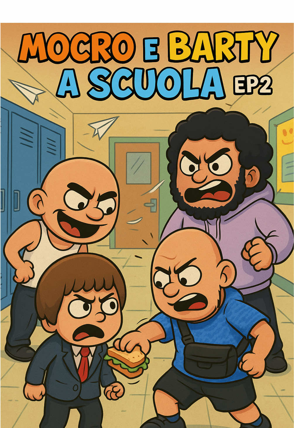 Mocro e Barty a scuola ep2 🤣 #dopedaddywaiwa #divertente 