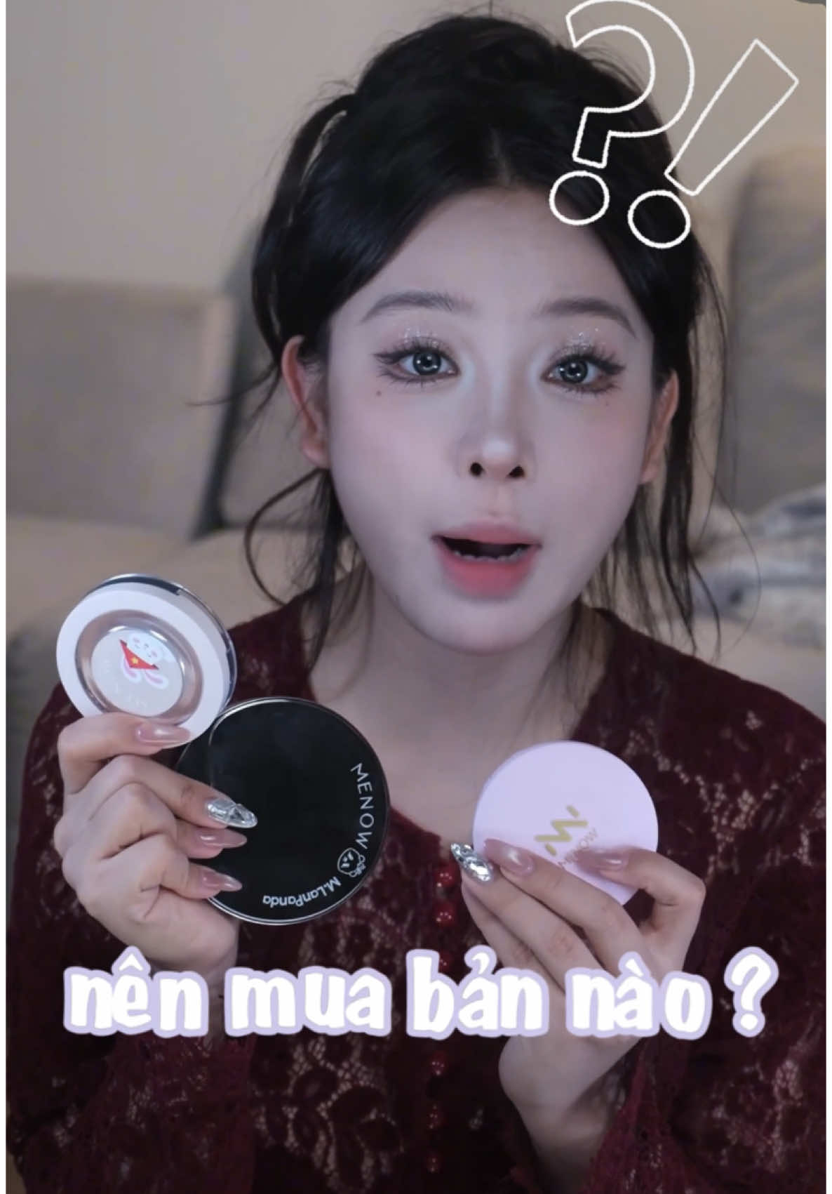 So sánh 3 loại phấn phủ nhà menow, ce xem xong mà vẫn chưa biết nên mua bản nào thì cmt nha #makeup #goclamdep #beauty #makeuptips #meolamdep #meopp 
