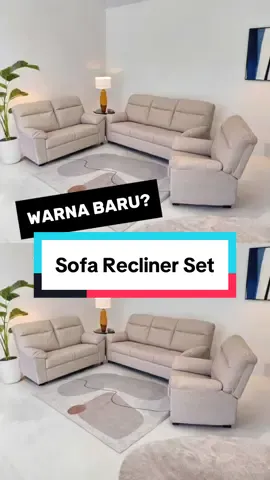 Warna Baru⁉️ Sofa Recliner Full set sekarang ada warna beige juga⁉️✨ Harga ❌ sampai RM3,000, murah daripada harga pasaran💯 ✅ 1+2+3 Seater ✅ 1 Seater boleh recline ✅ Easy Clean Velvet fabric ✅ Pocket Spring seat ✅ Anti scratch ✅ Beige/ Grey colour ✅ Quality terjamin #sklfurnituremall #fyp #perabotanrumahtangga #tiktokviral #sofa #sofaraya #sofafullset #sofaeasyclean #sofaestetik #sofaminimalis #sofaset #sofasetdesign #sofamewah #sofamodern #sofarecliner #reclinerchair #sofaaestetic #sofabeige #sofadesign #sklfurnituremall 