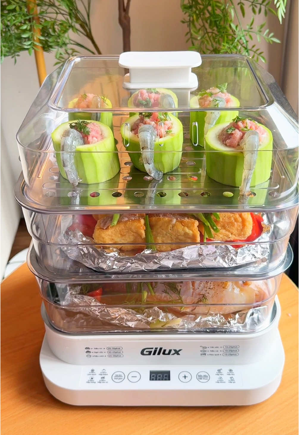 Nồi hấp thuỷ nhiệt đa năng Gilux dung tích 24 Lit ! Nấu tất tần tật món ngon chỉ với 1 nút chạm . #noihapthuynhietgilux #giadunggilux #noihap #giadungthongminh  #giadungtienich 