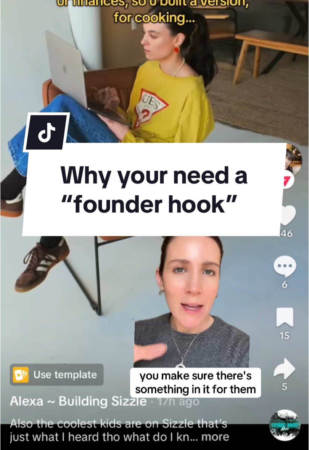 your founder story needs a HOOK #SmallBusiness #businessowner #marketing #founder 