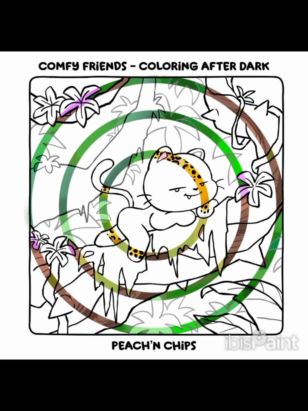 #coloring #colorindo #coloringbook #comfyfriendsfterdark #peachnchipscoloringbook  do livro da @peachnchips comfy friends after dark